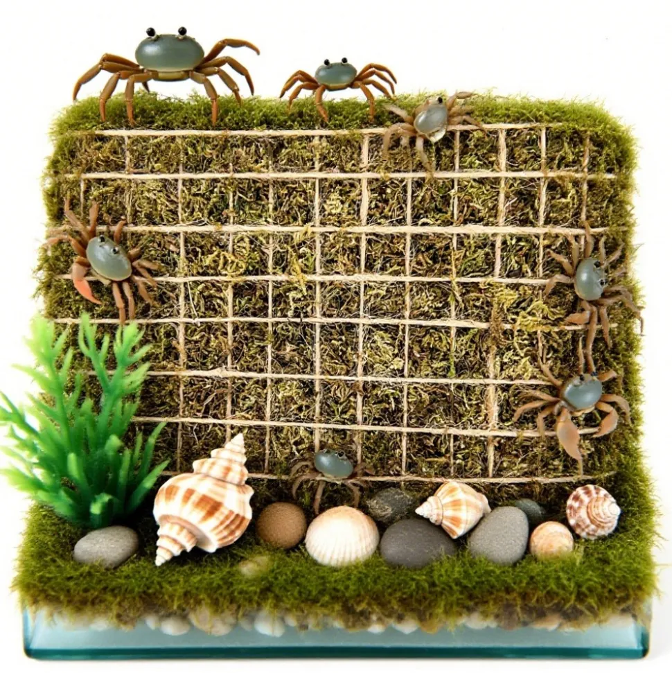 DOWNYPAWS - Jeu d'escalade pour hermit crab et escargot 4 pièces