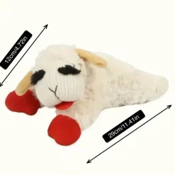DOWNYPAWS - Jouet En Peluche Couineur En Forme De Mouton - Jouet Interactif à Mâcher Pour Chien