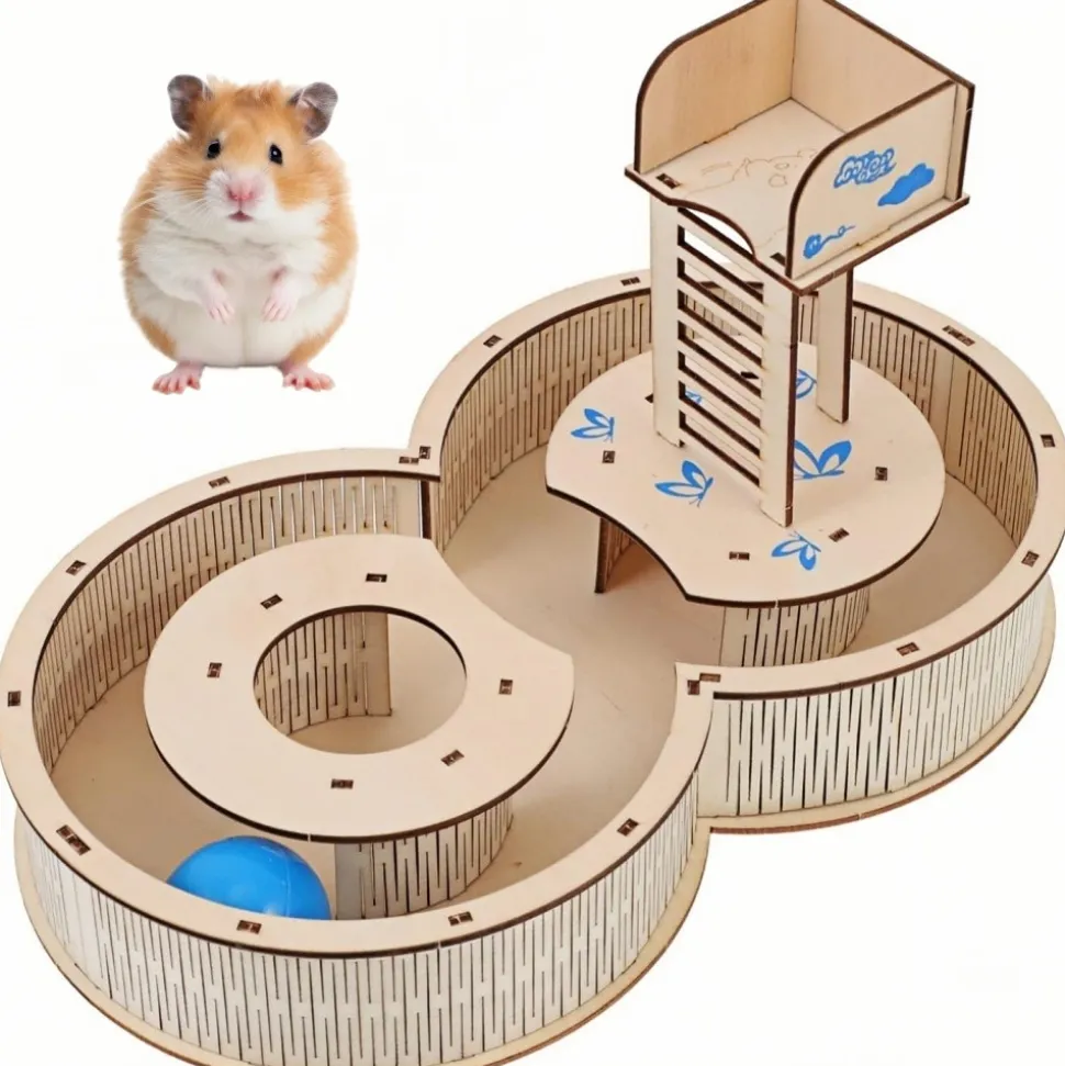 DOWNYPAWS - Jouet labyrinthe - en bois pour croissance saine