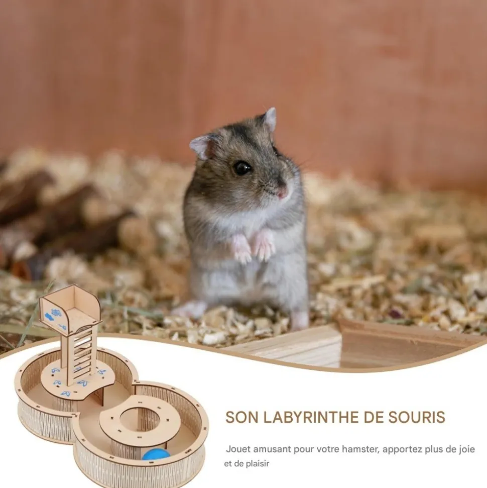 DOWNYPAWS - Jouet labyrinthe - en bois pour croissance saine