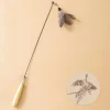 DOWNYPAWS - Jouet pour chat : plumes d'oiseau artificielles outil de détente pour chats