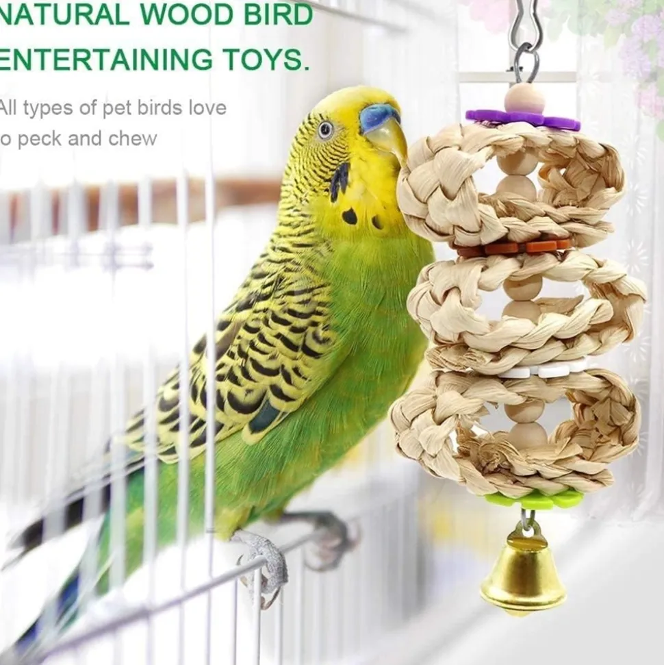 DOWNYPAWS - Jouets cage oiseaux - balançoire et hamac suspendu
