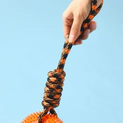 DOWNYPAWS - Jouets à mâcher pour chien jouet couineur avec corde pour chiot, dentition, soulagement de l'ennui, stimulation mentale