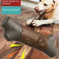 DOWNYPAWS - Jouet sonore en caoutchouc gaufré pour chien : nettoyage des dents et résistant à l'usure