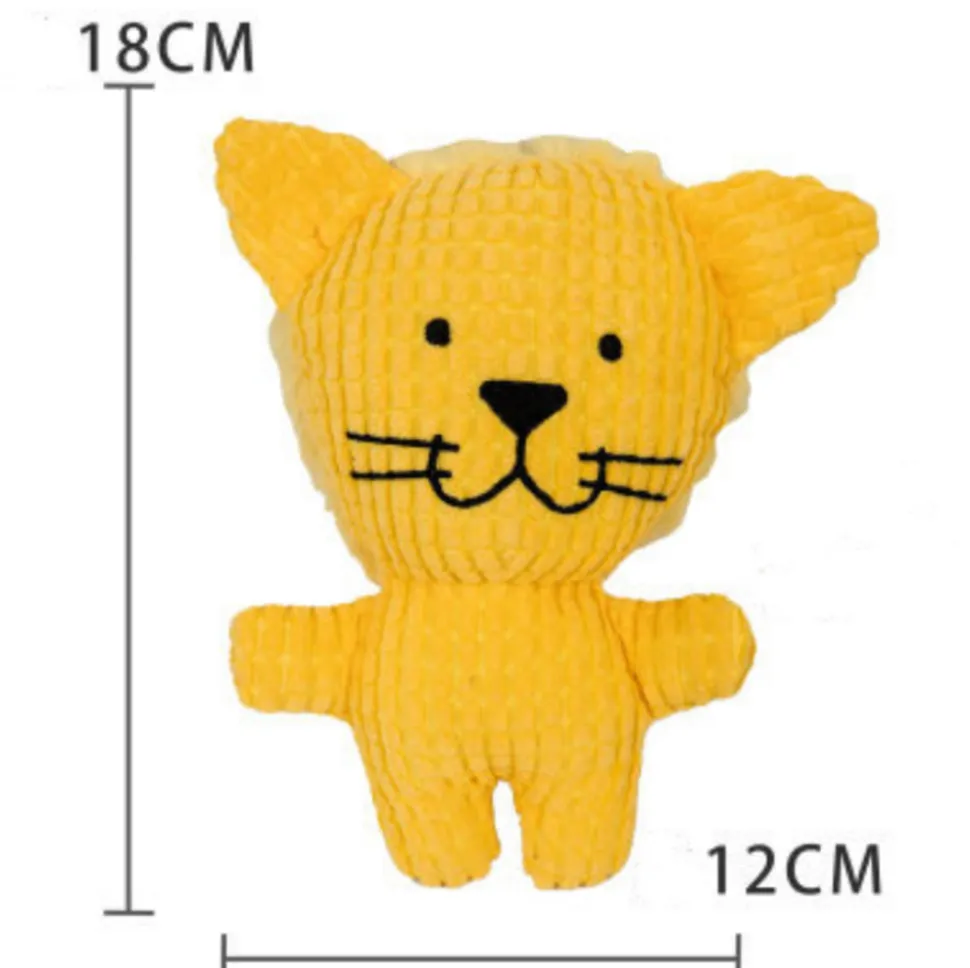 DOWNYPAWS - Jouets pour chiens en forme de crocodile, d'âne, de mouton, de renard, de lapin, d'éléphant, de cochon