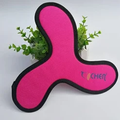 DOWNYPAWS - Jouets pour chiens-frisbee pour chien boomerang 2 articles-jaune + rouge