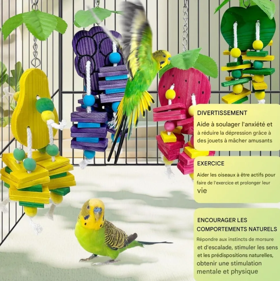 DOWNYPAWS - Jouets à ronger - lot de 4 puzzle d'entraînement