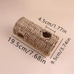 DOWNYPAWS - Jouet tunnel et systèmes de tubes - interactif sûr, favorise mouvements et enrichit cage