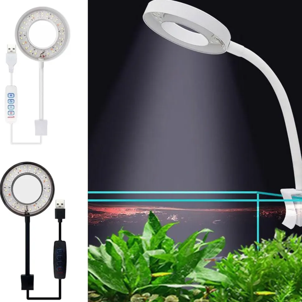 DOWNYPAWS - Lampe d'aquarium 8w réglable