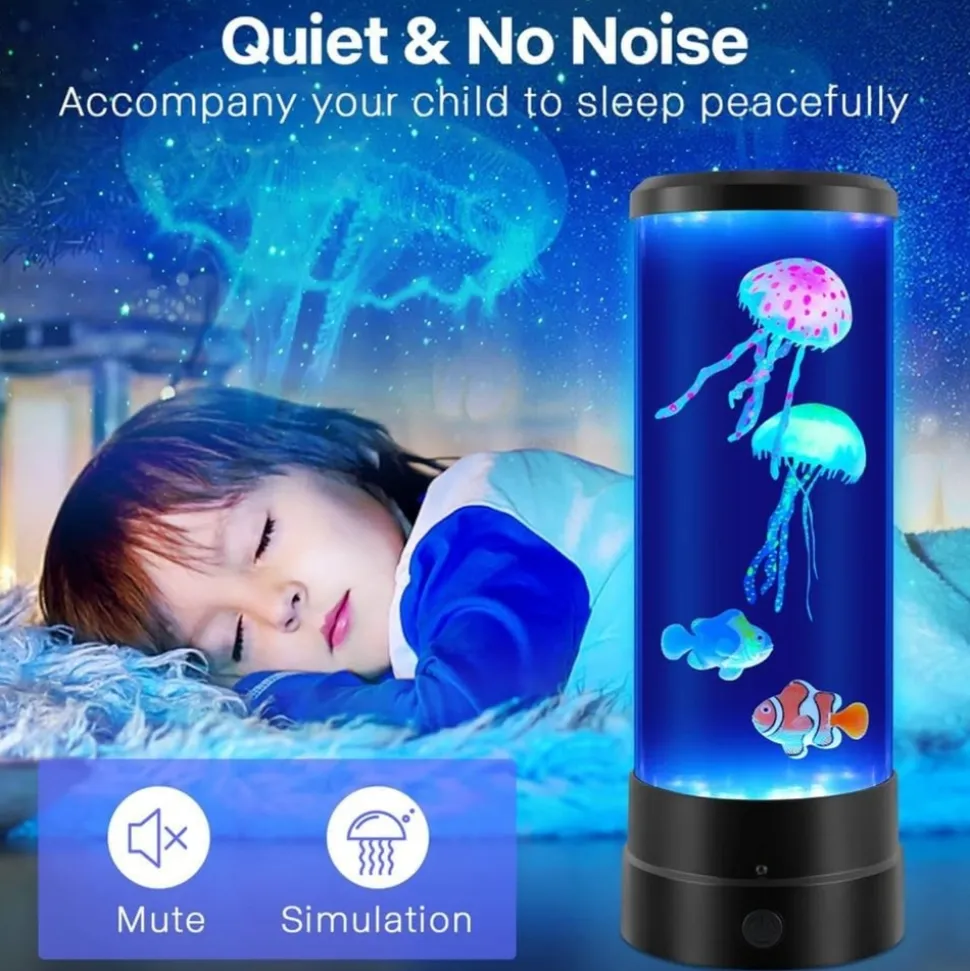 DOWNYPAWS - Lampe à poissons bulles led - multicolore usb