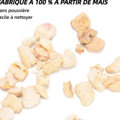 DOWNYPAWS - Litière - granulés d'épis de maïs naturels sans poussière