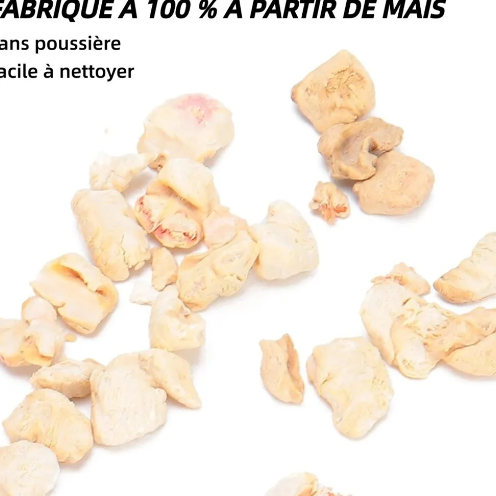 DOWNYPAWS - Litière - granulés d'épis de maïs naturels sans poussière