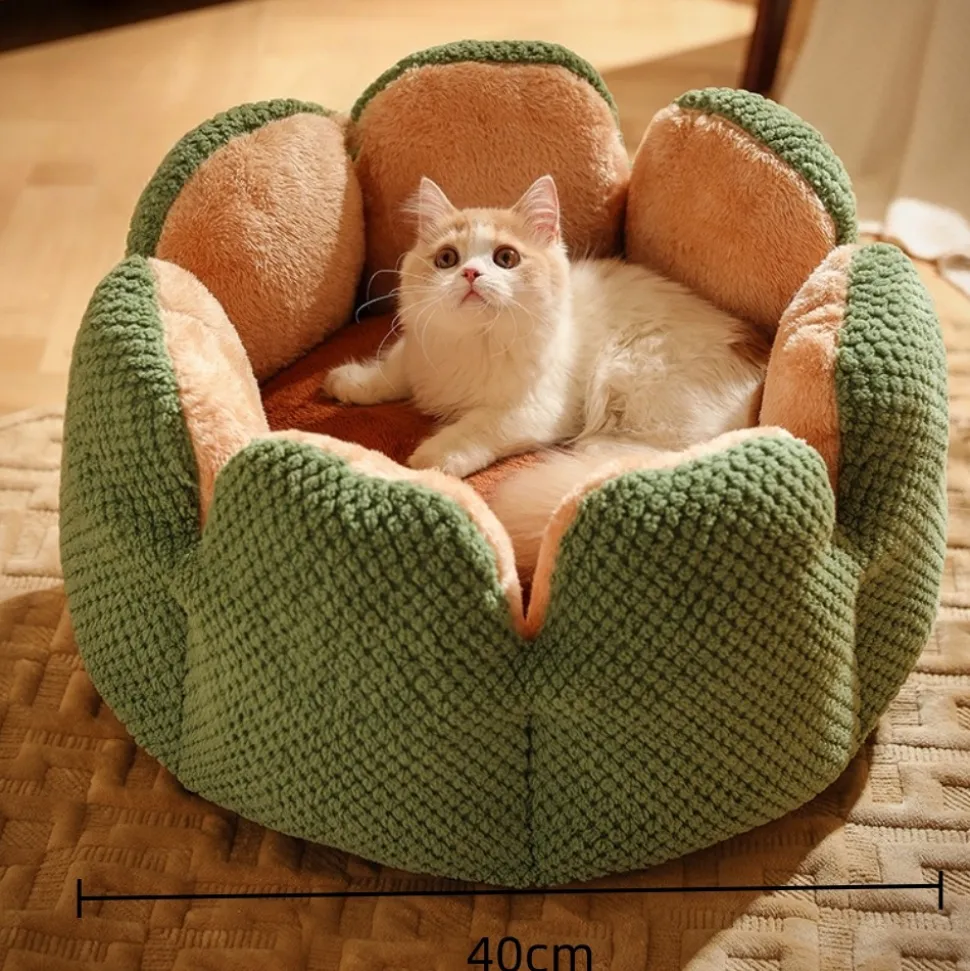 DOWNYPAWS - Lit pour chat en forme de pétale