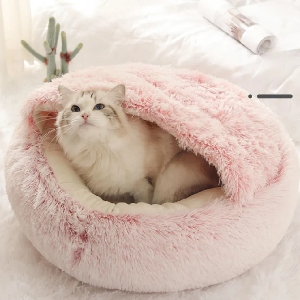 DOWNYPAWS - Lit pour chat-panier pour chat peluche 50*50cm