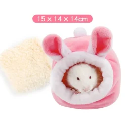 DOWNYPAWS - Lit pour hamster - antidérapant doux et chaud
