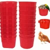 DOWNYPAWS - Lot de 20 bols d'alimentation et abreuvoirs pour cage d'oiseaux