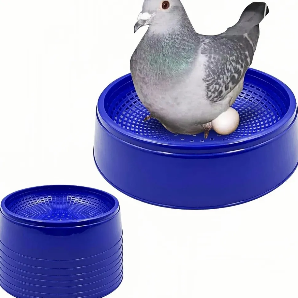 DOWNYPAWS - Lot de 8 bols plastiques réutilisables pour pigeons