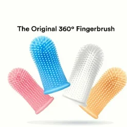 DOWNYPAWS - Lot de 4 brosses à dents ultra - douces pour chiens et chats