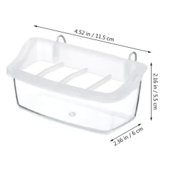 DOWNYPAWS - Lot de 2 mangeoires suspendues en plastique pour oiseaux
