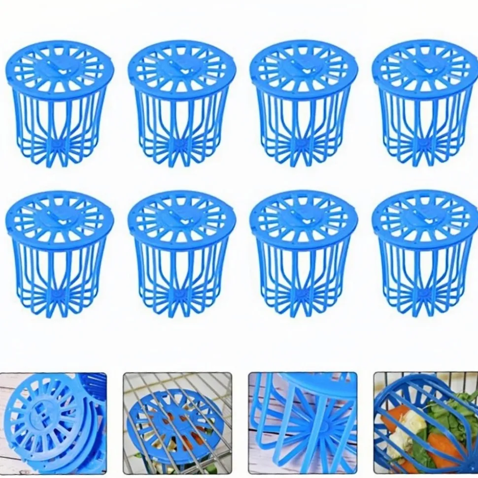 DOWNYPAWS - Lot de 8 paniers d'alimentation pour perroquets