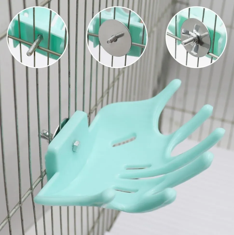 DOWNYPAWS - Lot de 3 perchoirs pour cage d'oiseaux