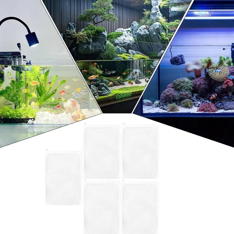 DOWNYPAWS - Lot de 5 sacs filtration réutilisables - eau propre