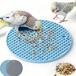 DOWNYPAWS - Lot de 2 tapis d'alimentation lente pour oiseaux