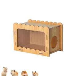 DOWNYPAWS - Maisonnette bois petit animal - décoration