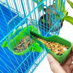 DOWNYPAWS - Mangeoire et distributeur d'eau - 3 pièces, suspendus, conteneur de nourriture