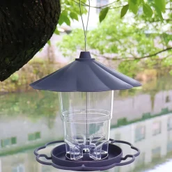 DOWNYPAWS - Mangeoire à oiseaux sauvages rétractable pliable pour jardin suspendu