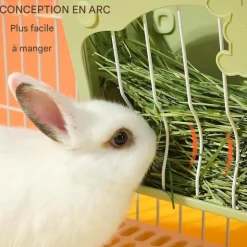 DOWNYPAWS - Mangeoire pour petits animaux - râtelier à foin suspendu