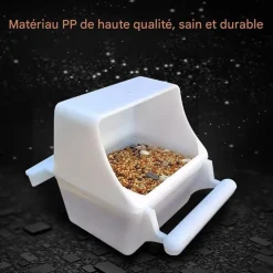 DOWNYPAWS - Mangeoires suspendues pour cage d'oiseaux - lot de 2