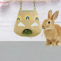 DOWNYPAWS - Mangeoire suspendue pour lapin et petit animal - pratique