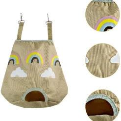 DOWNYPAWS - Mangeoire suspendue pour lapin et petit animal - pratique