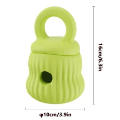 DOWNYPAWS - Mangeur lent de chien en silicone médical certifié fda vert clair