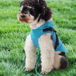 DOWNYPAWS - Manteau pour chiens-avec harnais-réfléchissant imperméable-vert taille 2xl