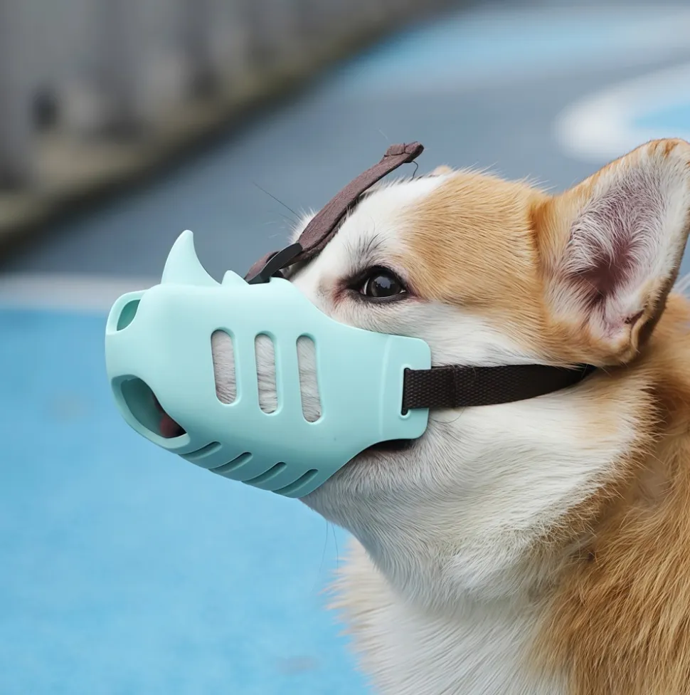 DOWNYPAWS - Muselière pour chien anti-morsure anti-aboiement, anti-manger masque pour chien protège-bouche