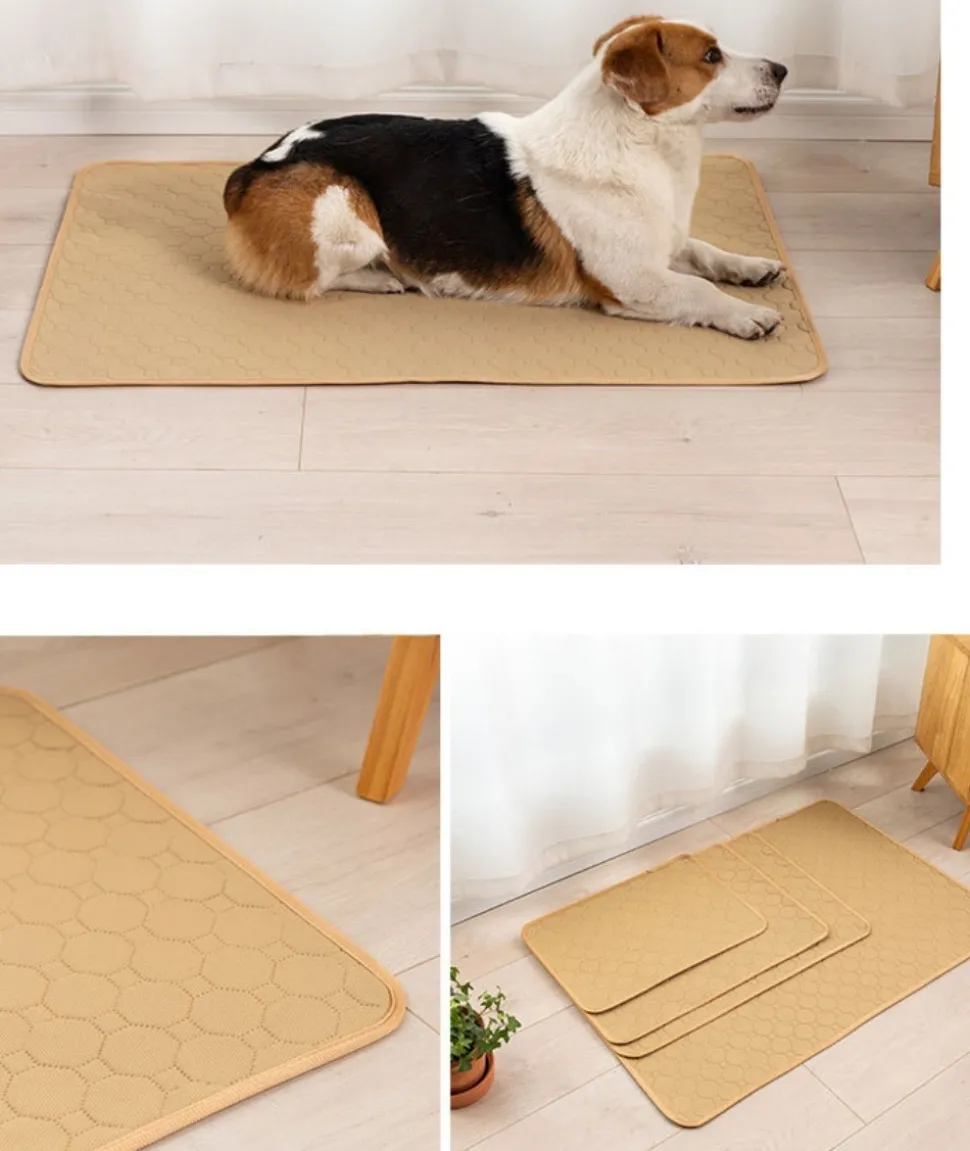 DOWNYPAWS - Nappe anti-urine pour animaux de compagnie réutilisable 35*50cm beige