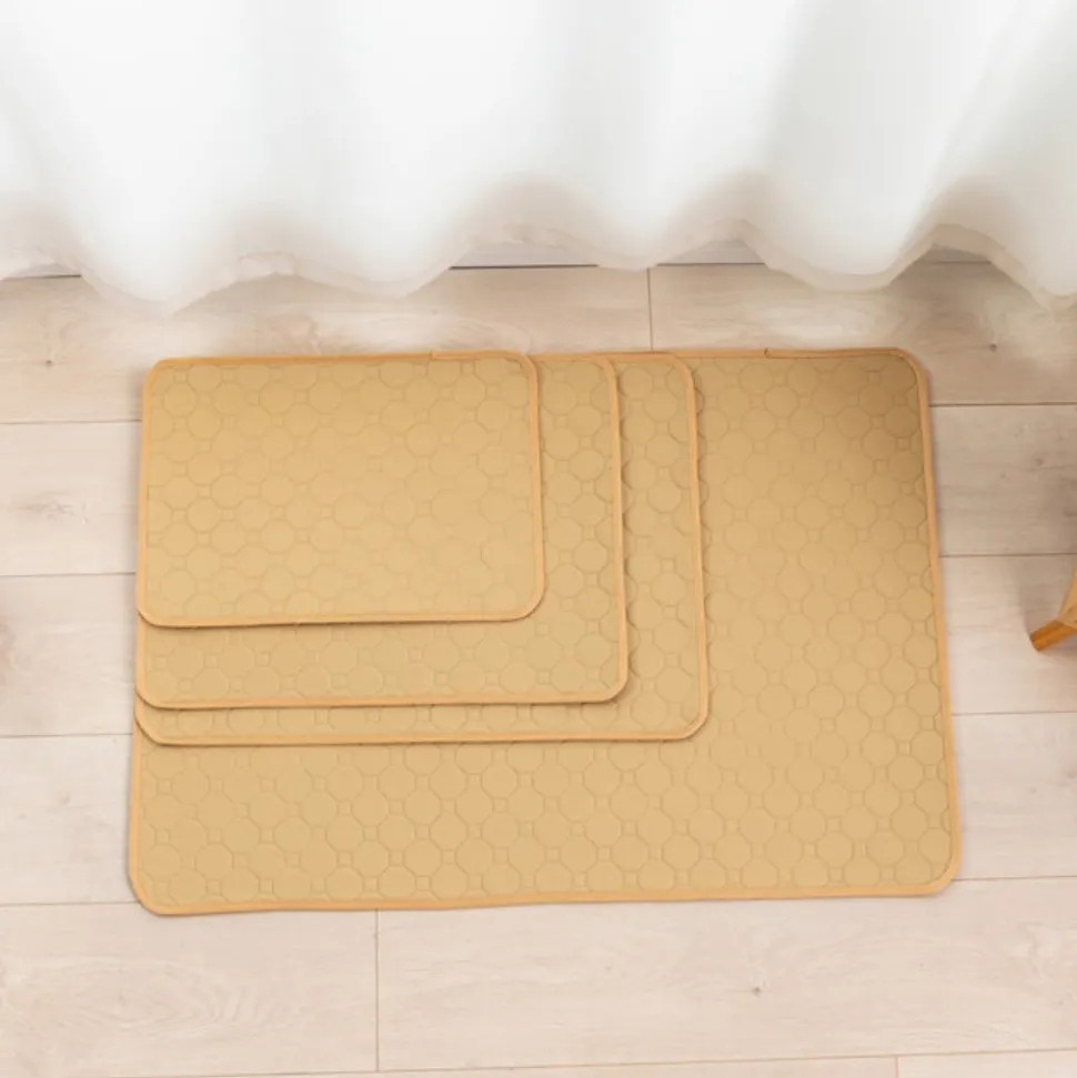 DOWNYPAWS - Nappe anti-urine pour animaux de compagnie réutilisable 70*100cm beige