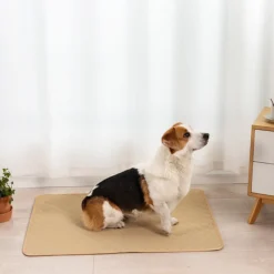 DOWNYPAWS - Nappe anti-urine pour animaux de compagnie réutilisable 50*70cm beige