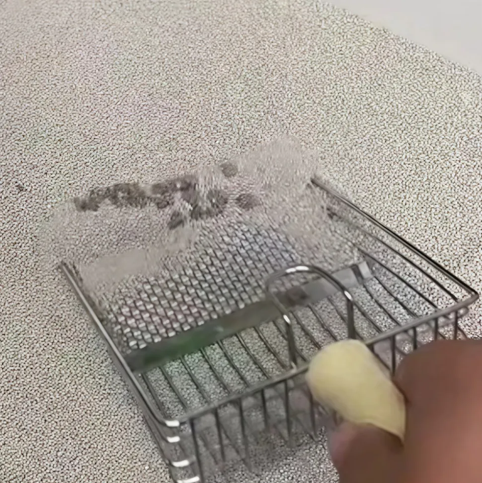 DOWNYPAWS - Pelle à litière pour chat en acier inoxydable 2 en 1, écologique et lavable pour crottes fines