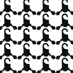 DOWNYPAWS - Pendentifs pour vêtements - plastique noir taille petite 20 pièces