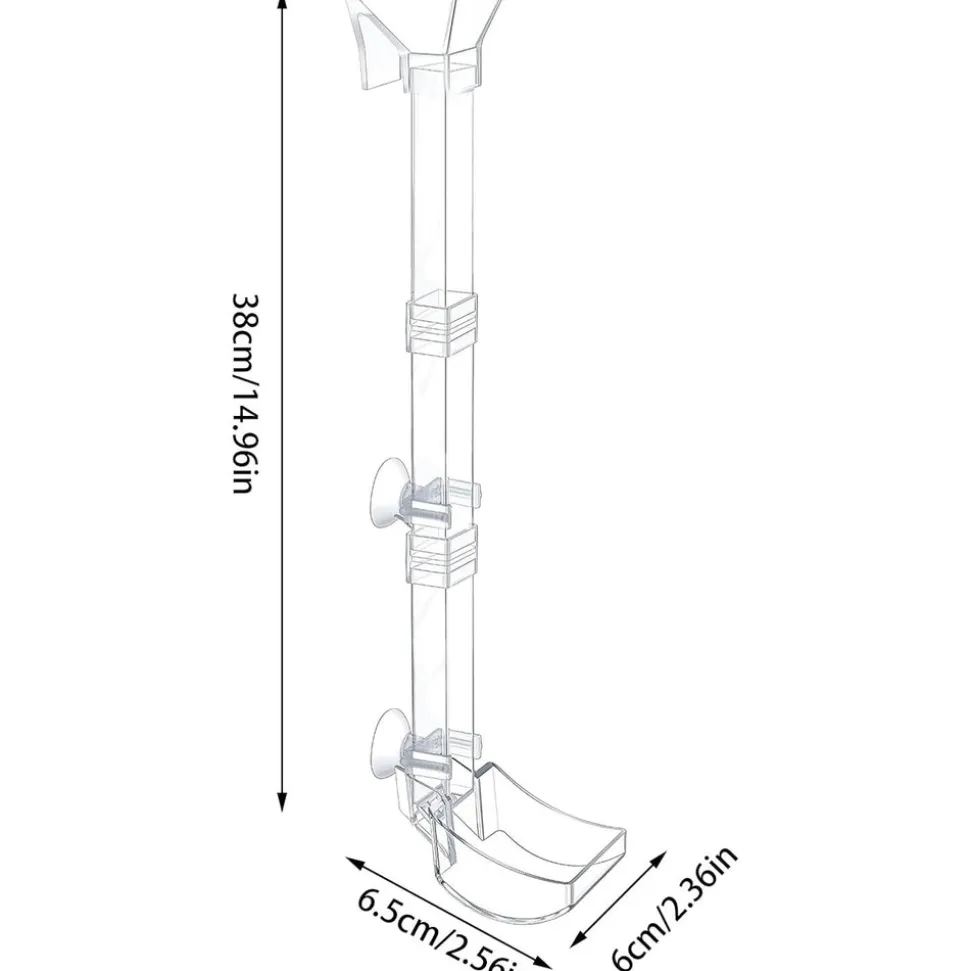 DOWNYPAWS - Plateau de nourriture transparent pour aquarium & crevettes l