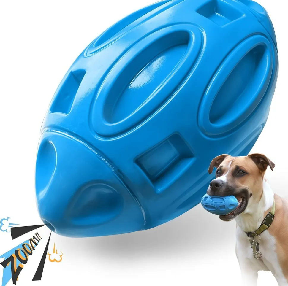 DOWNYPAWS - Pour Les Chiens De Taille Moyenne Et Grande Qui Aiment Mâcher : Petite Balle à Mâcher Pour Chien Avec Couinement