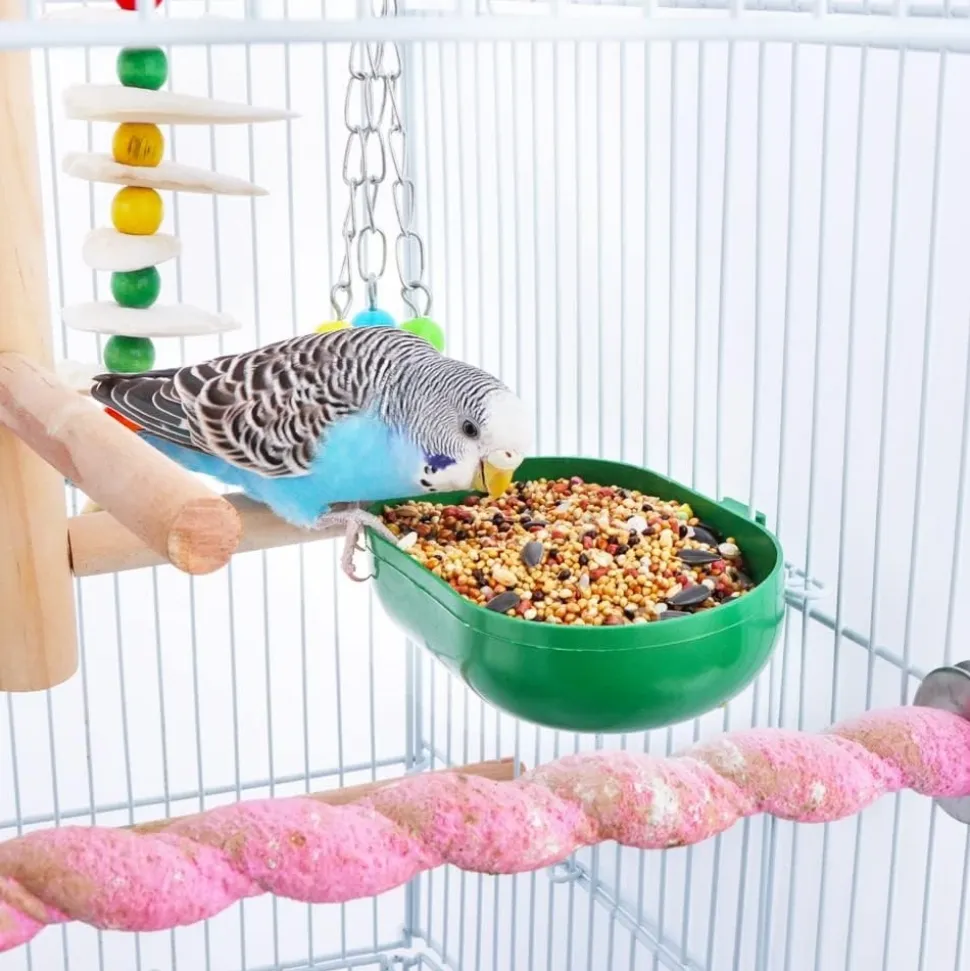 DOWNYPAWS - Récipient d'alimentation pour oiseaux - plastique en lot de 3
