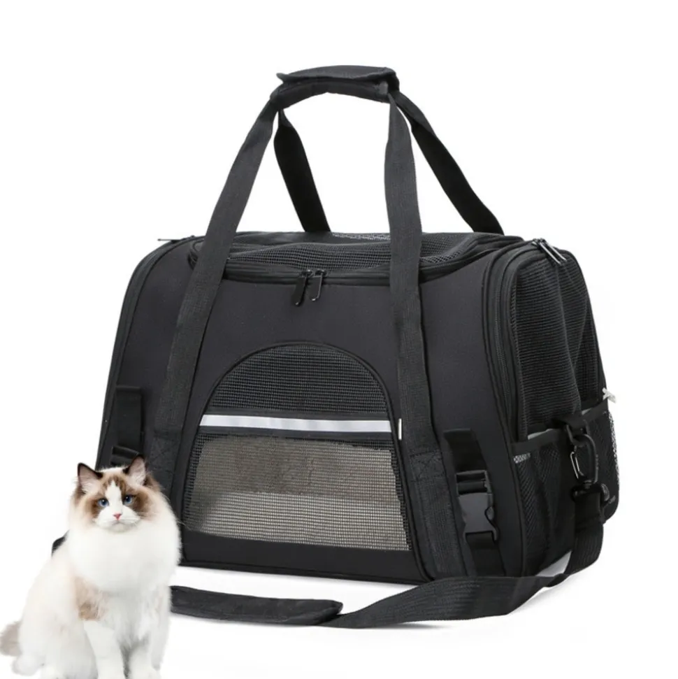 DOWNYPAWS - Sac de transport pliable et aéré pour chat/chien