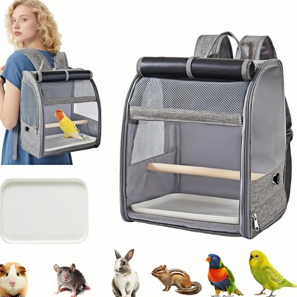 DOWNYPAWS - Sac à dos de voyage - léger, portable, avec barre debout, plateau et rideaux