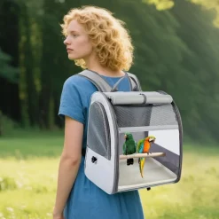 DOWNYPAWS - Sac à dos de voyage - léger, portable, avec barre debout, plateau et rideaux