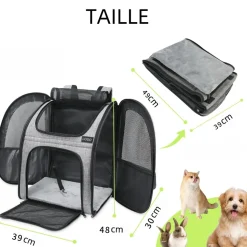 DOWNYPAWS - Sac à dos pour transport d'animaux