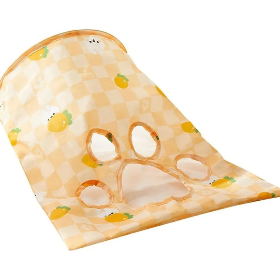 DOWNYPAWS - Sac tunnel pourchatsavec balle jouet